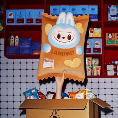 1553 - Gối Labubu Pillow Chips POPMART The Monster Wacky Mart Series 6931571095123 [HÀNG CHÍNH HÃNG]
