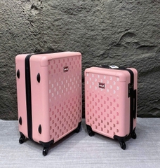 2644 - Vali MLB Classic Mono NY Size 22 Cabin Xách Tay (Mang lên máy bay) 3AHH0014N-43PKM Hồng [HÀNG CHÍNH HÃNG]