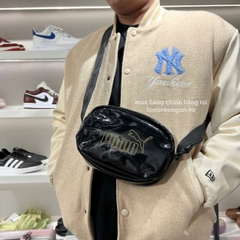2566 - Túi Puma Oval Bag Shiny Fabric Đen [HÀNG CHÍNH HÃNG]
