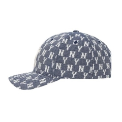 998 -  Nón MLB Monogram NY Denim FW Unisex Street Style - Code 32CPFE011-50N [HÀNG CHÍNH HÃNG]