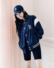1986 - Áo Bomber New Era Boston Rex Sox Xanh Navy Sọc Trắng [HÀNG CHÍNH HÃNG]