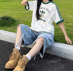 1764 - Áo Adidas 3-Stripes Originals Dept. Graphic Tee Off White KD6266 [HÀNG CHÍNH HÃNG]