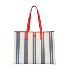 708 -  Túi MLB Tote Ethnic Stripe Bag Boston Red Sox - Navy - Code 3AORL0323 43NYL [HÀNG CHÍNH HÃNG]