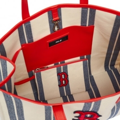 708 -  Túi MLB Tote Ethnic Stripe Bag Boston Red Sox - Navy - Code 3AORL0323 43NYL [HÀNG CHÍNH HÃNG]