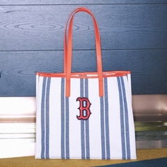 708 -  Túi MLB Tote Ethnic Stripe Bag Boston Red Sox - Navy - Code 3AORL0323 43NYL [HÀNG CHÍNH HÃNG]