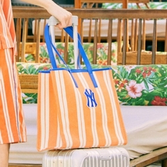 709 -  Túi MLB Tote Ethnic Stripe Bag New York Yankees - Orange - Code 3AORL0323 50ORL [HÀNG CHÍNH HÃNG]