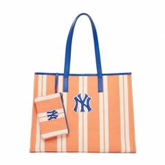 709 -  Túi MLB Tote Ethnic Stripe Bag New York Yankees - Orange - Code 3AORL0323 50ORL [HÀNG CHÍNH HÃNG]