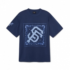 1027 -  Áo MLB SF Paisley Big Logo One Point San Francisco Giants - Xanh Coban - Code 3ATSI0133 14NYS [HÀNG CHÍNH HÃNG]