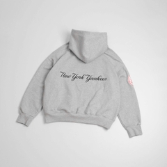 2017 - Áo Hoodie New Era NY New York Yankess Laurel Xám Trắng [HÀNG CHÍNH HÃNG]