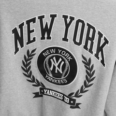 2017 - Áo Hoodie New Era NY New York Yankess Laurel Xám Trắng [HÀNG CHÍNH HÃNG]