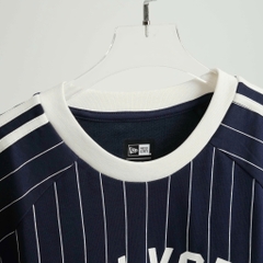 2072 - Áo New Era New York Yankee Xanh Navy Sọc Trắng [HÀNG CHÍNH HÃNG]