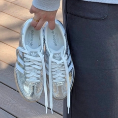 1770 - Giày Adidas Samba OG Silver Metallic Cracked JR0035 [HÀNG CHÍNH HÃNG]
