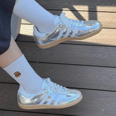 1770 - Giày Adidas Samba OG Silver Metallic Cracked JR0035 [HÀNG CHÍNH HÃNG]