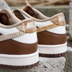 788 -  Giày Nike Dunk Low GS Plaid Brown Autumn - Code FV3653-191 [HÀNG CHÍNH HÃNG]