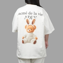 2195 - Áo ADLV Fuzzy Font Rabbit Bear Doll Cream Acmé de la vie ADLV-24SS-SSLRBR-CRM [HÀNG CHÍNH HÃNG]
