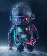 1498 - Molly Clot 400% - POPMART MEGA SPACE MOLLY 400% Clot Alienegra [CHÍNH HÃNG]