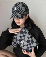 1219 - Túi MLB Checkerboard Jacquard Crossbody Boston Red Sox 3ACRM062N-43BKS [HÀNG CHÍNH HÃNG]