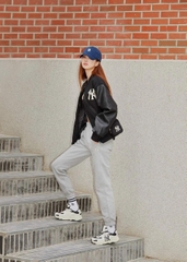 416 -  Nón MLB Unstructured Ball cap - Xanh Navy - Ny Trắng Nhỏ [HÀNG CHÍNH HÃNG]