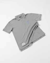 2166 - Áo Polo New Era Pennant Big P Xám [HÀNG CHÍNH HÃNG]
