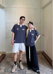 2629 - Áo Polo New Era NY Yankees 07 Xanh Sọc Trắng [HÀNG CHÍNH HÃNG]