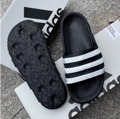 228 -  Dép Adidas Adilette 22 - Đen Viền Trắng [HÀNG CHÍNH HÃNG]