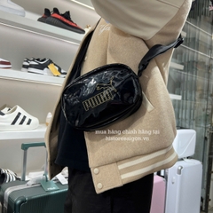2566 - Túi Puma Oval Bag Shiny Fabric Đen [HÀNG CHÍNH HÃNG]