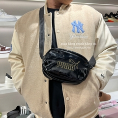 2566 - Túi Puma Oval Bag Shiny Fabric Đen [HÀNG CHÍNH HÃNG]