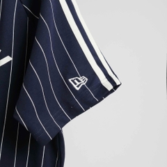 2072 - Áo New Era New York Yankee Xanh Navy Sọc Trắng [HÀNG CHÍNH HÃNG]