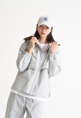 391 -  Nón MLB Unstructured Ball cap - Xám Nhạt - Ny Xanh Dương [HÀNG CHÍNH HÃNG]