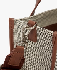 441 -  Túi MLB Canvas Basic Big Logo Small Tote Bag - D. Brown - Code 3AORS062N-43BRD [HÀNG CHÍNH HÃNG]