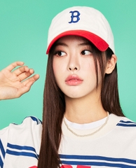 404 -  Nón MLB Unstructured Ball cap - Trắng Đỏ  - B Xanh Dương [HÀNG CHÍNH HÃNG]