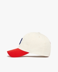 404 -  Nón MLB Unstructured Ball cap - Trắng Đỏ  - B Xanh Dương [HÀNG CHÍNH HÃNG]