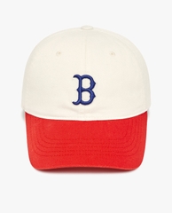 404 -  Nón MLB Unstructured Ball cap - Trắng Đỏ  - B Xanh Dương [HÀNG CHÍNH HÃNG]