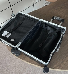 724 -  Vali Adidas Đen Sọc Trắng - Size Cabin 22 Xách Tay - Đen [HÀNG CHÍNH HÃNG]