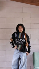 2246 - Áo Sweater New Era Los Angeles Baseball MLB Đen [HÀNG CHÍNH HÃNG]