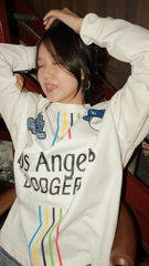 2245 - Áo Sweater New Era Los Angeles Baseball MLB Trắng Kem [HÀNG CHÍNH HÃNG]