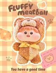 1228 - Fluffy Meatball Full Set 8 Box - The Fluffy Meatball Cute Plush Series Art Toy [CHÍNH HÃNG]