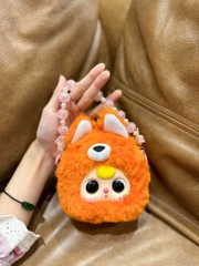 1129  - Baby Three Zipper Set 8 bé - Baby Three V3 Animal Party Big Cute Plush Series Art Toy [CHÍNH HÃNG]
