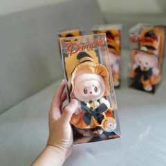 1145 - Labubu Mokoko V4 Halloween Bí Ngô Pumpkin Size 18cm - Mokoko Original - [HÀNG CHÍNH HÃNG] POP MART
