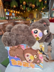 1268 - Balo Baby three BB3 Balo Gấu BB3 (Mắt Ngẫu Nhiên) - Baby Three Little Bear Hugs Plush School Bag Art Toy [CHÍNH HÃNG]