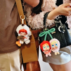 1314 - Crybaby Cherry - POPMART CRYBABY Crying For Love Series Love You Cherry Much Vinyl Plush Hanging Card [CHÍNH HÃNG]