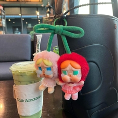 1314 - Crybaby Cherry - POPMART CRYBABY Crying For Love Series Love You Cherry Much Vinyl Plush Hanging Card [CHÍNH HÃNG]