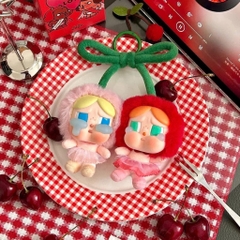 1314 - Crybaby Cherry - POPMART CRYBABY Crying For Love Series Love You Cherry Much Vinyl Plush Hanging Card [CHÍNH HÃNG]