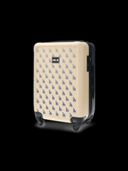 1008 -  Vali MLB LA Classic Monogram Monative - Size Cabin 22 Xách Tay - Beige Kem - Code 3AHH0014N 07CRS [HÀNG CHÍNH HÃNG]