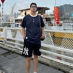 1926 - Áo New Era NY New York Yankees - Xanh Xọc Viền Cổ Trắng 15877460	 [HÀNG CHÍNH HÃNG]