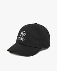 221 -  Nón MLB NY Đen Viền Trắng - Rookie Unstructured [HÀNG CHÍNH HÃNG]