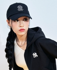 221 -  Nón MLB NY Đen Viền Trắng - Rookie Unstructured [HÀNG CHÍNH HÃNG]