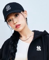 221 -  Nón MLB NY Đen Viền Trắng - Rookie Unstructured [HÀNG CHÍNH HÃNG]