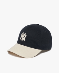 427 -  Nón MLB Unstructured Ball cap - Đen Kem - Ny Trắng To [HÀNG CHÍNH HÃNG]