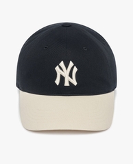 427 -  Nón MLB Unstructured Ball cap - Đen Kem - Ny Trắng To [HÀNG CHÍNH HÃNG]